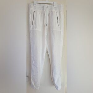 Athleta White CABO LINEN JOGGER